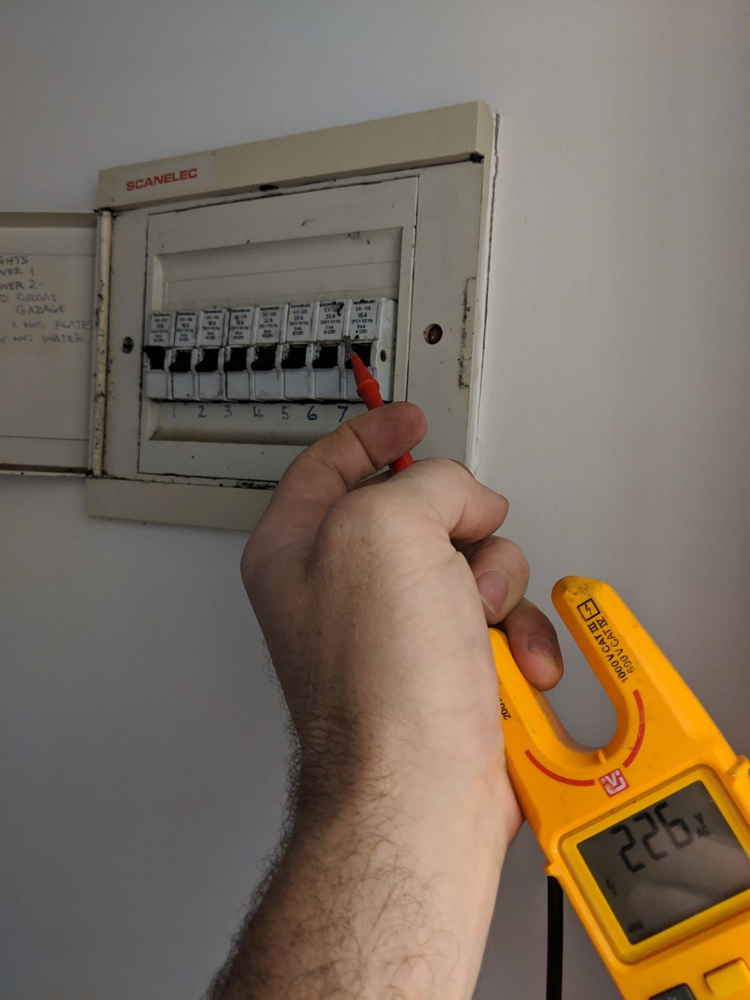 Electrical inspection in progress, Wollongong