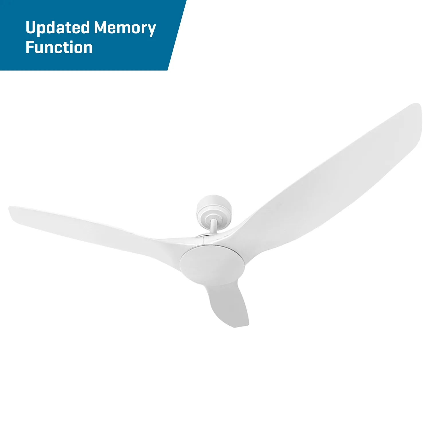 Voltex White DC 52"/1300mm 3-Blade Ceiling Fan With Remote (No Light)