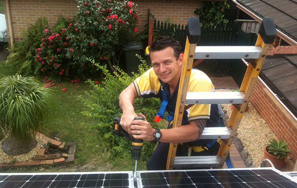 Residential electrical work in a Wollongong home